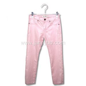 fashion girls pink skinny pants